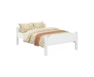 Postel z celomasivu Liva - bílá