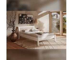 Postel z celomasivu Tonja - bílá