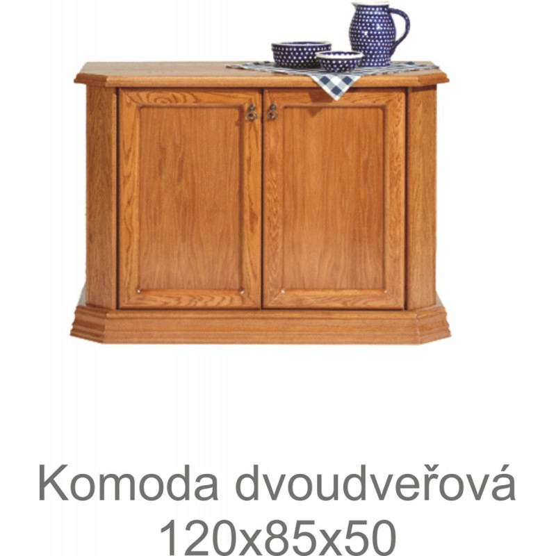 Rustikální komoda dvoudvéřová Monika