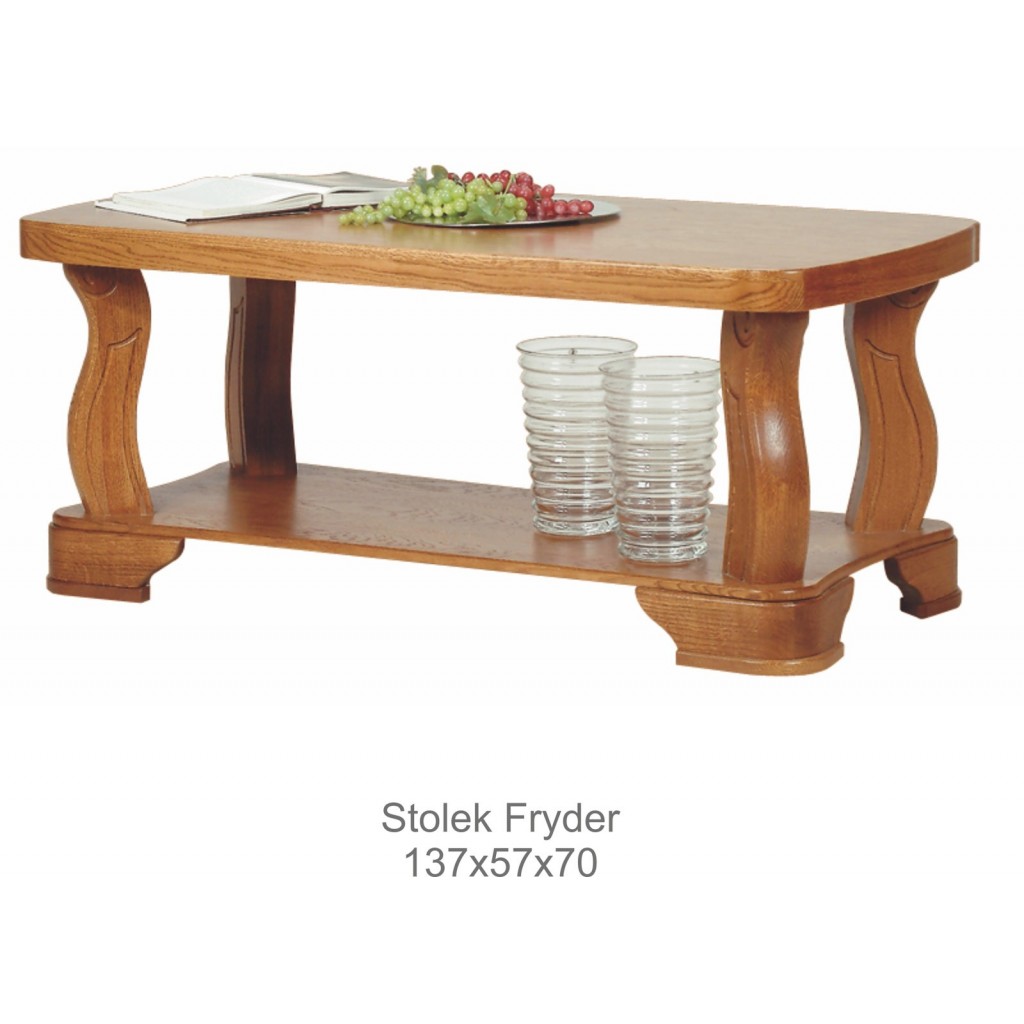 Rustikální konferenční stolek z masivu Fryder