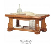 Rustikální konferenční stolek z masivu Čeněk