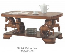 Rustikální konferenční stolek z masivu Oskar Lux