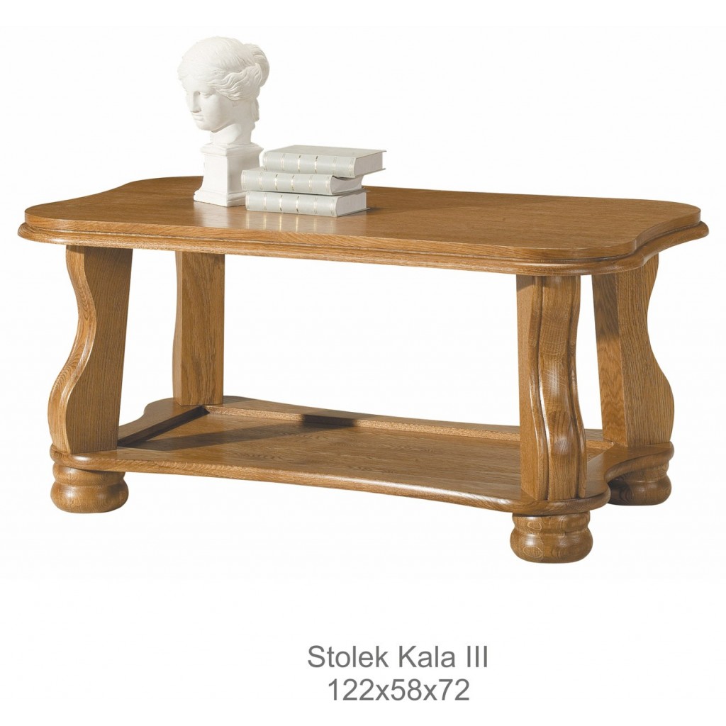 Rustikální konferenční stolek z masivu Kala III